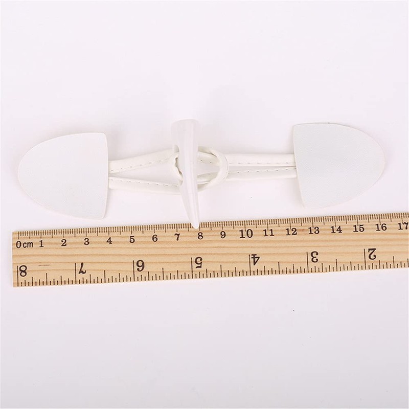 12 Pairs/Set Leather Horn Toggle Closure Buttons for Clothes Sewing