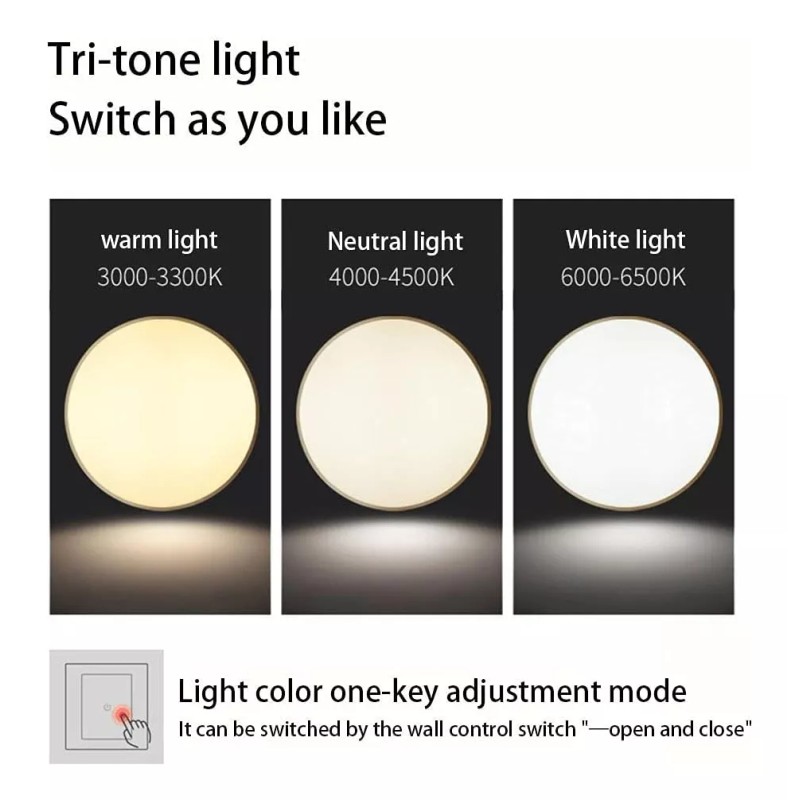 generic Lámpara De Techo Tricolor Led Moderna Para Pasillo Y