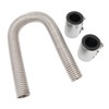 Flexible Radiator Hose, 24in Stainless Steel Radiator Coolant Hose Kit