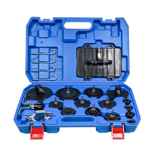 SMOTIVEPRO 12 pcs Brake Master Cylinder Bleeder Kit Professional Brake Bleeder Adapter Compatible with Most Brake Bleeder kit