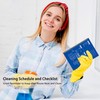 Cleaning Schedule and Checklist, Undated Daily and Weekly Household Cleaning