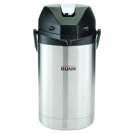BUNN 2.5 Liter Lever-Action Airpot, Stainless Steel, 32125.0000