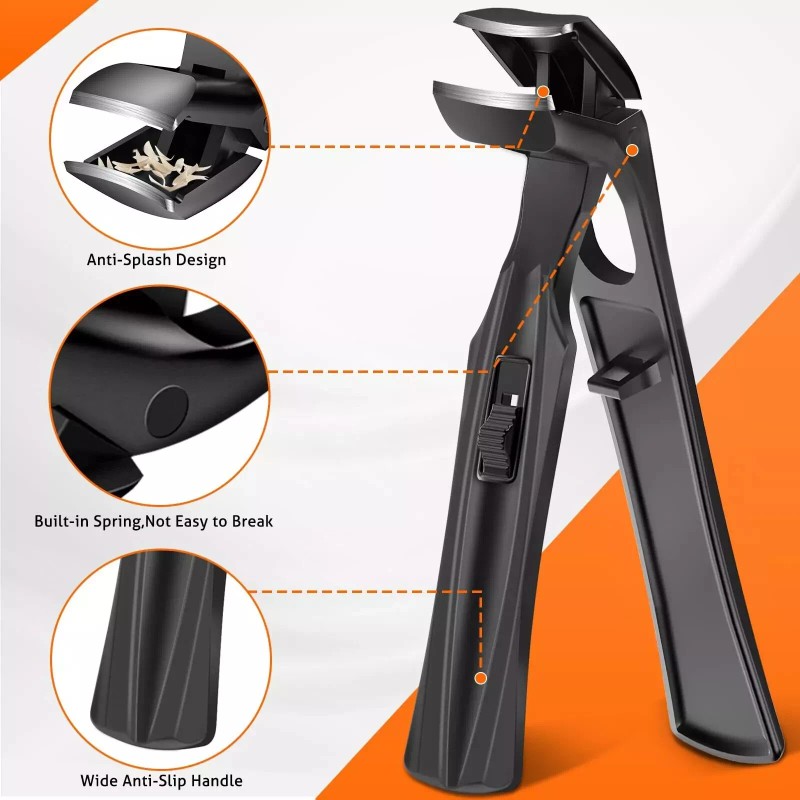 DRMODE Toenail Clippers for Seniors Thick Toenails 2024 Upgrade Angled