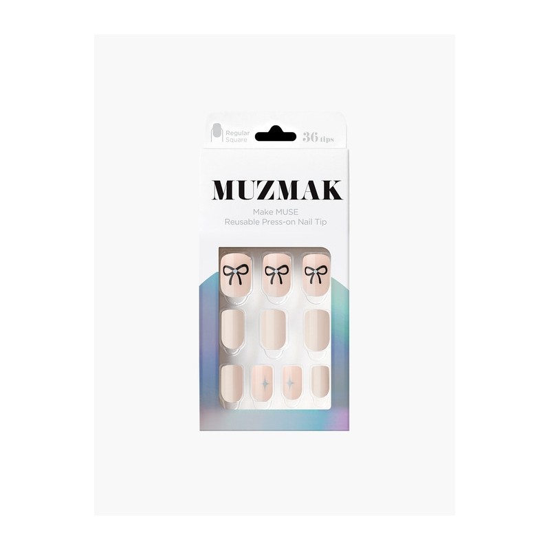 Reusable Nail Tip Ribbon Tie (Regular Square) / 리유저블 네일팁