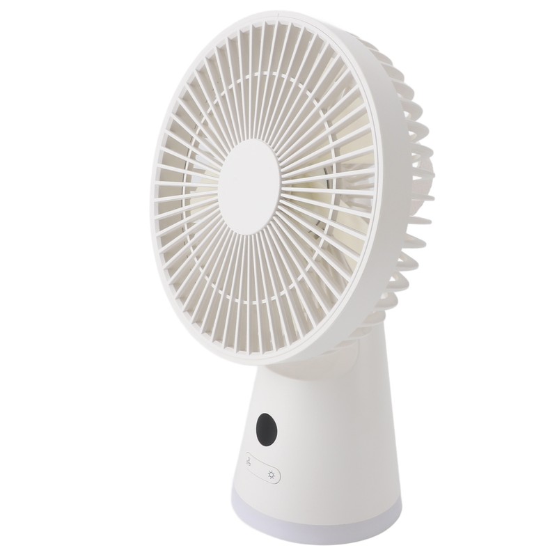 Desktop Fan Portable 5 Speed Power Display Quiet USB Rechargeable