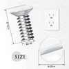 Hotop 240 Pcs Wall Switch Plate Screws 5/16 Inch Long