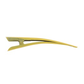 5 inch Long Metal Concord Beak Clip for Women - Set of 2 - Yellow