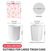 13 Gallon Trash Bags with Lily Printed & Drawstring, Tear-Resistant