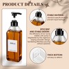 Nuogo 6 Pcs Coffee Syrup Dispenser Bottles Set 750ml, 500ml,