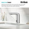 KRAUS Indy Touchless Sensor Bathroom Faucet with Control Box and