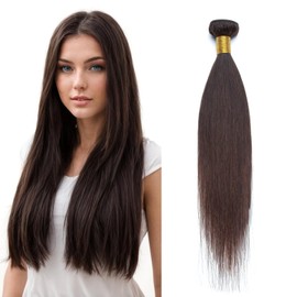 Rich Choices Real Hair Extensions 45 cm Dark Brown Real Hair Wefts for Sewing Hair Extensions Weft Extensions Real Hair Remy Silky Straight Hair Extensions (Wefts Real Hair 100 g)