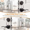 Probrico Exterior Door Lock Set Bronze Front Door Lock, Exterior