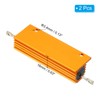 PATIKIL 100W 2.5 Ohm Aluminum Shell Resistor 2pcs Aluminum Housing