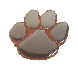Clemson METAL Auto Emblem (with orange trim)