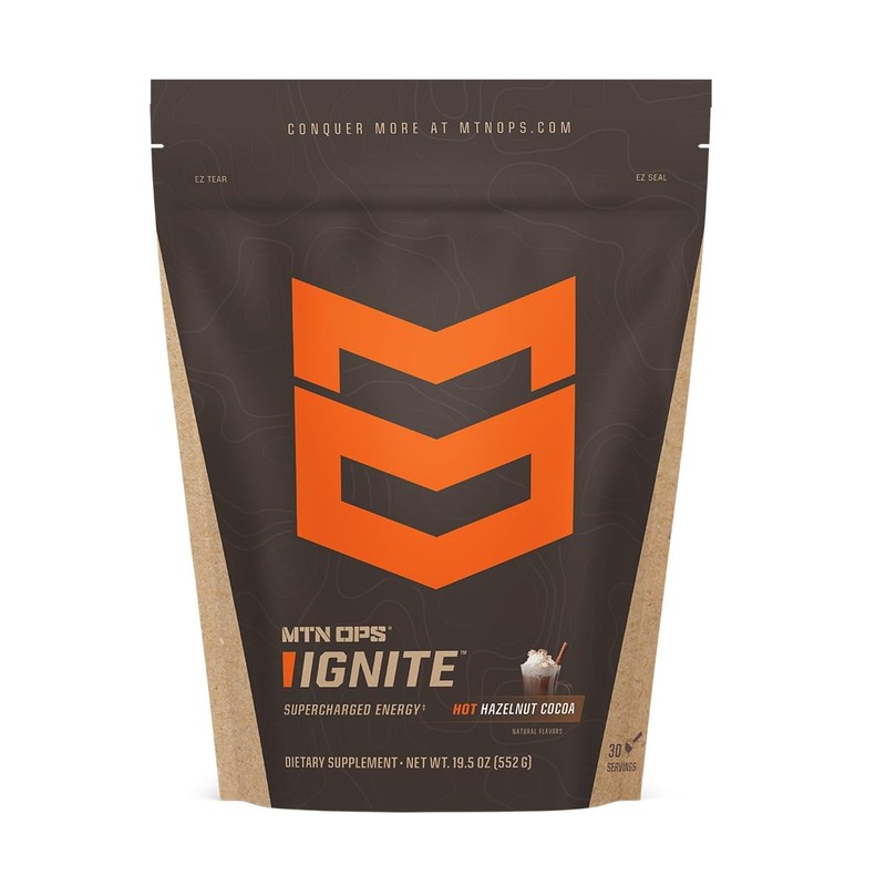 MTN OPS Hot Ignite Supercharged Energy Drink Mix Coffee Alternative,