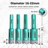 FACHLICH Diamond Core Drill Bit Set 6/8/10/25/35/50mm Porcelain Tile Drill