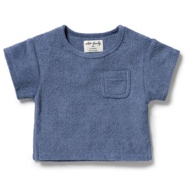 Wilson & Frenchy Organic Terry Tee - Deep Blue, 5Y