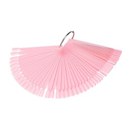 Healvian 1pack Fan Shaped Nail Display Card Colored Practice Tips for Nail Art for and Practice