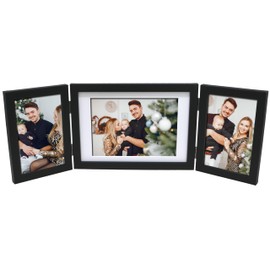Triple Photo Picture Frame 6 x 4, Black, Holds 3 Photographs, Picture Frame, 6x4 10 x 15 cm Picture Frames, Black Frames, Photo Frame, 6x4 Photo Frames, Picture Frames, 4x6 Photo Frames
