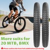 MAKELEN 20x1.95 / 20x2.1 / 20x2.25 Bike Tires High-Durability Replacement