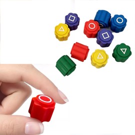 glacely Gonggi Korean Game, Gonggi Korean Folk Game Set - Gong-gi, Biseokchigi, Jebi chagi, DDAKJI， Paeng-y, Korean Traditional Play Game for Hand Eye Coordination Training Toy