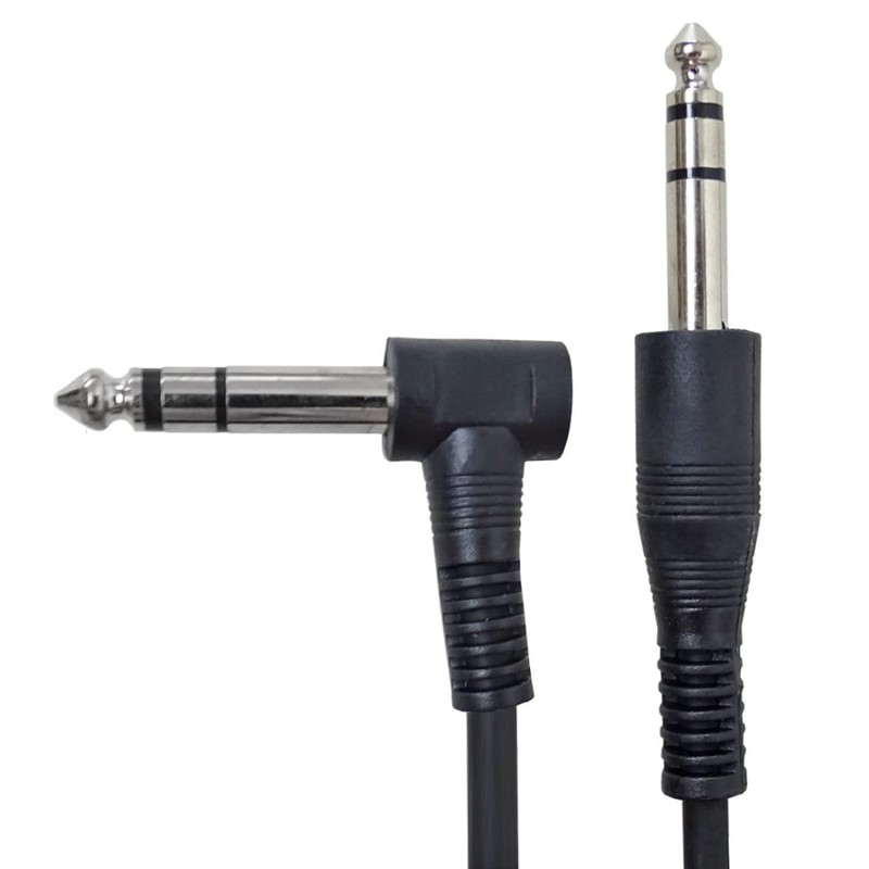 keepdrum GC-073 3 m Stereo Audio Cable Angled Plug 6.3