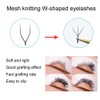 0.07mm W shaped False Eyelashes Eyelash Extension Grafting False Lashes