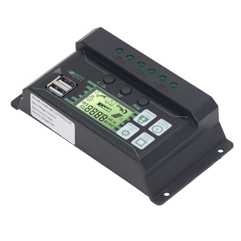 PWM Solar Charge Controller Regulator LCD Display for OPEN AGM