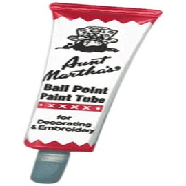 Aunt Martha's Ballpoint Paint Tubes 1 Ounce-Brick Red
