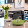 Cast Iron Teapot,SECHUDO Tea Kettle Coated with Enameled Interior for