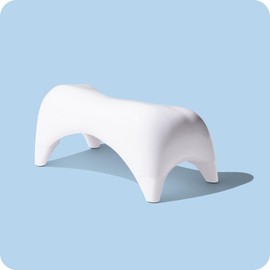 TUSHY Ottoman - Color: White, Size: Relaxed