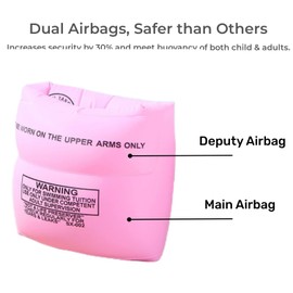 2-4 Pack Arm Floaties Swimming Rings for Kids Children Adults, Pool Floats Arm Bands, Inflatable Swim Rings, PVC Arm Bands Floater Sleeves for Toddlers Children 3-5-6-12 Years (Orange 2pcs)