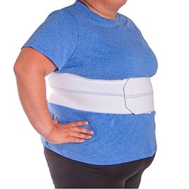 BraceAbility Broken Rib Brace | Elastic Chest Wrap Belt for Cracked, Fractured or Dislocated Ribs Protection, Compression and Support (Unisex Plus Size - Fits 55"-75" Chest)