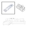 HOWDIA Sectional Couch Connectors - Heavy Duty Alligator Clamps Joint