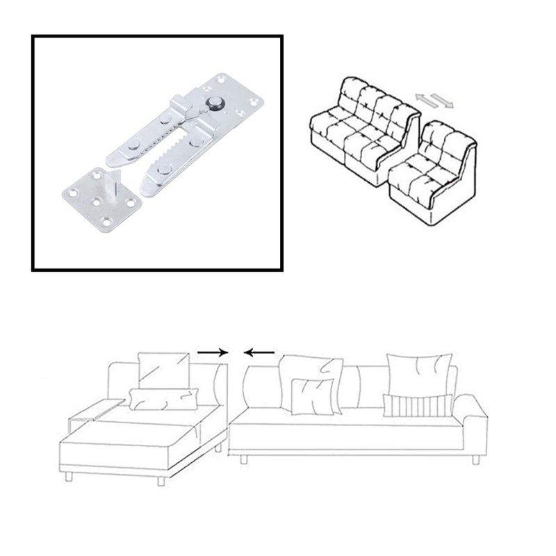 HOWDIA Sectional Couch Connectors - Heavy Duty Alligator Clamps Joint