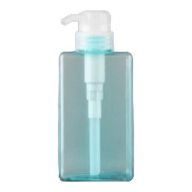 450ml Square Pump Dispenser Refill Bottle for Shampoo & Body Wash Blue 3ea