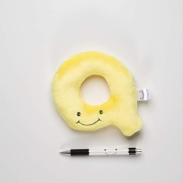 Alphapals Educational Plush Letter Q - Lemon Yellow 4" Stuffed
