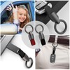 Rayibuir 2Pcs Car Key Chain Clip, Leather Multifunctional Keychain Car