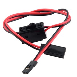 RC On Off Switch, RC Airplane Switch RC Light Switch Black and Red Battery Receiver Switches Light Control On Off Power Switch Plug Male Female Wire for RC Model Car Boat