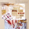 65pcs Virgin Mary Cross Gold Nail Charms 3D Heart Angel