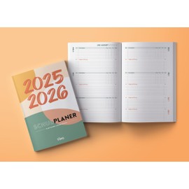 TING School Planner 2025/2026, School Calendar 25/26 & Homework Book, Calendar 2025 2026 for Teenagers & Middle Level, Planner with QR Codes & Quotes, 28.3 x 18.2 cm