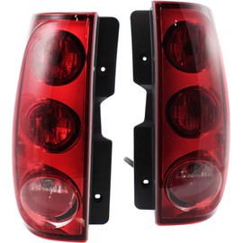 KarParts360 For 2007-2014 GMC Yukon Tail Light Assembly Pair Driver and Passenger Side w/Bulbs For GM2800204 GM2801204 | 25841507, 25841508