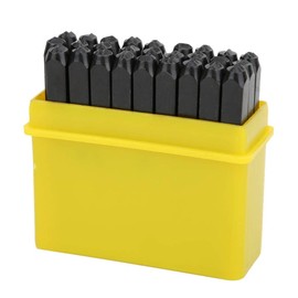 Number Letter Alphabet Punch, 27Pcs 3mm A to Z Carbon Steel Pin Punch Set Heavy Duty Punch Tool Set Metal Stamping Tool Kit with Storage Box