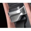 iJDMTOY Satin Silver Front Seat Belt Shoulder Height Adjustment Button
