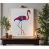 Flamingo Pink Bird Stencil Template Reusable for Painting on Walls,