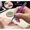 Wishbeauty Rainbow Eyelash Extension Tweezer - Professional Elbow Curved Tool