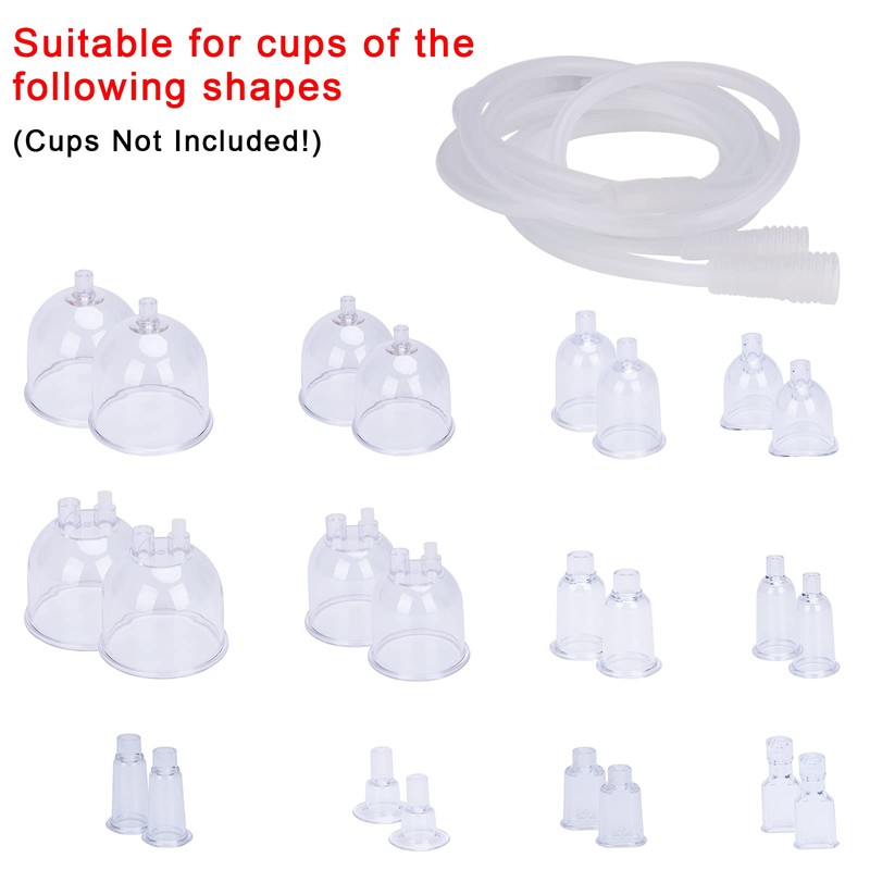 Vacuum Cupping Machine Accessories, Premium Silicone Y Type Hose Tubing