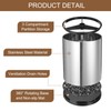 QUARKZMAN Kitchen Utensils Holder Stainless Steel 360° Rotatable Cylinder Divider