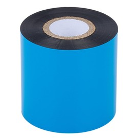 MAYJOYDIY Thermal Transfer Ribbon 6cm Width Barcode Thermal Label Printer Ribbon Blue Ink Label Ribbon for product labeling price tagging inventory management gift wrapping scrapbooking