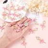 PandaHall Crystal Ballerina Alloy Ballet Dancer Charms with Resin Rhinestone